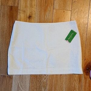 Lilly Pulitzer Tate Skirt White Sz 10